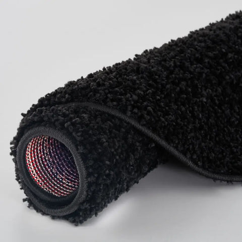 Myshaggy Solid Black Rug - Rugs