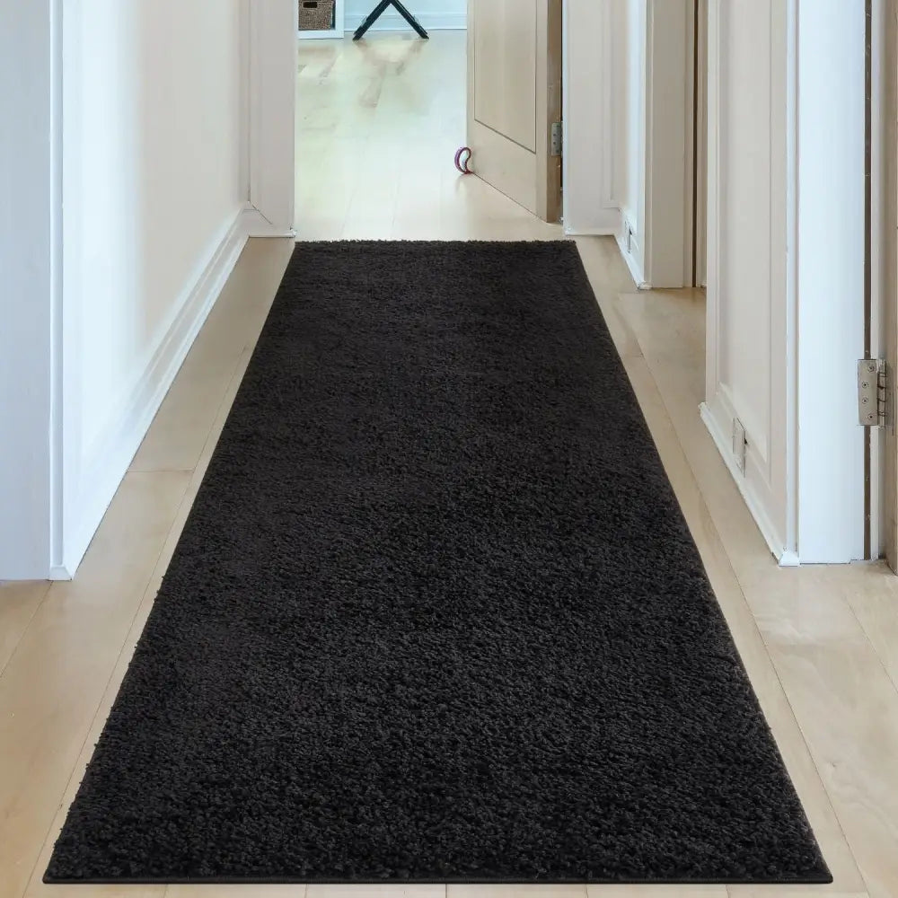 Myshaggy Solid Black Rug - Rugs