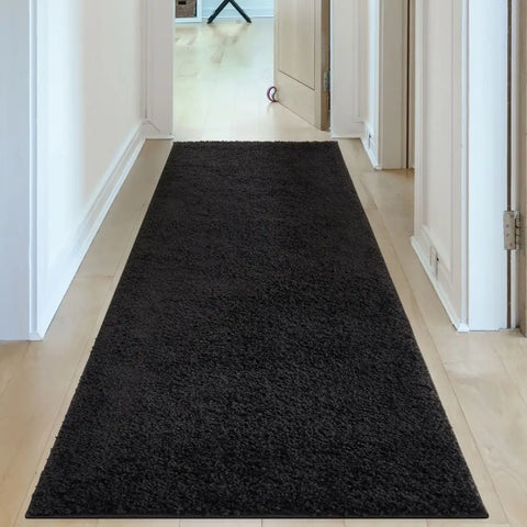 Myshaggy Solid Black Rug - Rugs