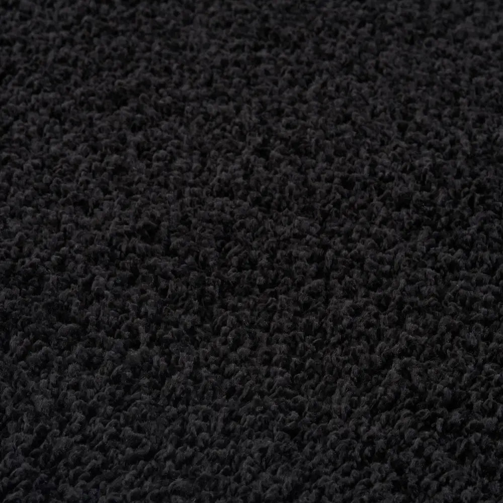 Myshaggy Solid Black Rug - Rugs