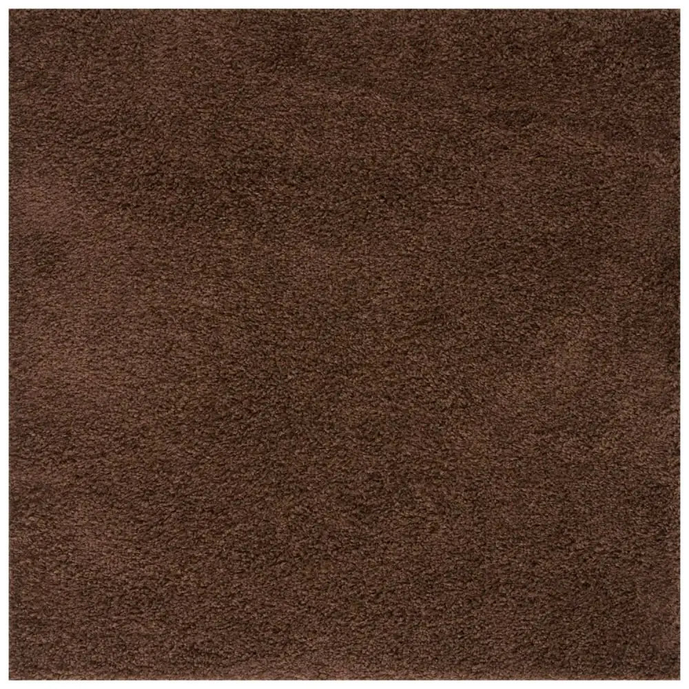 Myshaggy Solid Brown Rug - 120X120 cm - Rugs