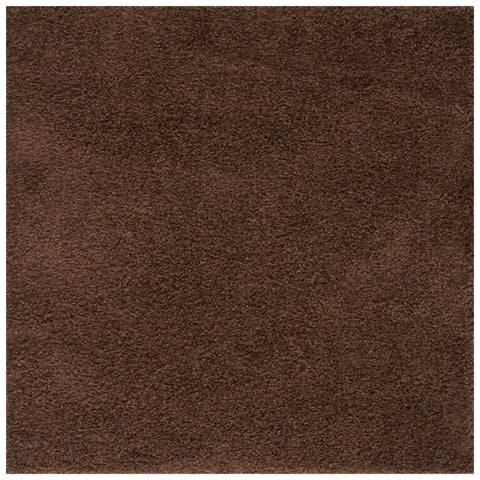 Myshaggy Solid Brown Rug - 120X120 cm - Rugs