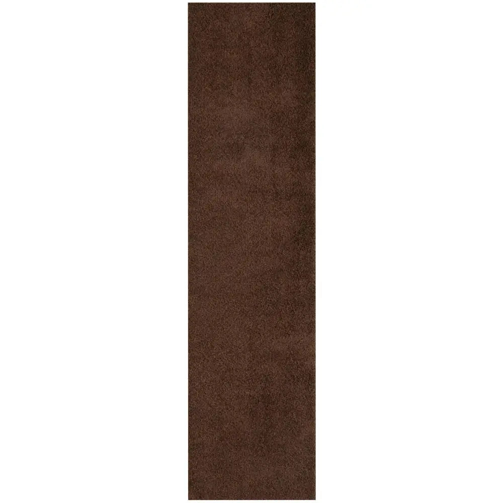 Myshaggy Solid Brown Rug - 80X300 cm - Rugs