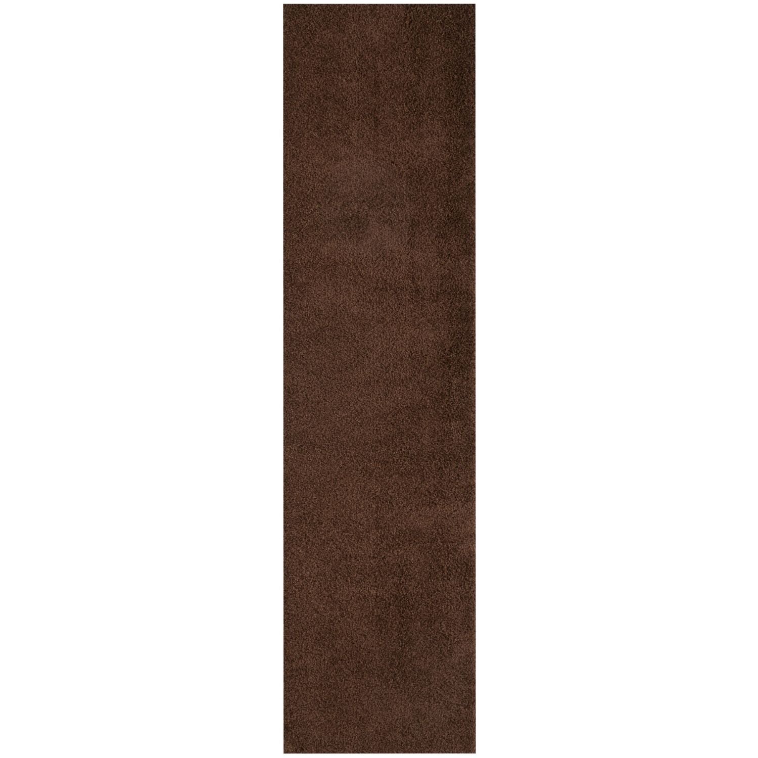 A plush myshaggy solid brown rug with a soft textured surface perfect as a cozy solid brown rug for any room
