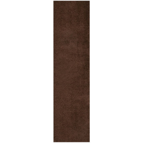 A plush myshaggy solid brown rug with a soft textured surface perfect as a cozy solid brown rug for any room