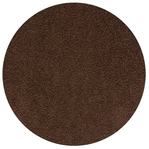 Myshaggy Solid Brown Rug - Ø 120 cm - Rugs