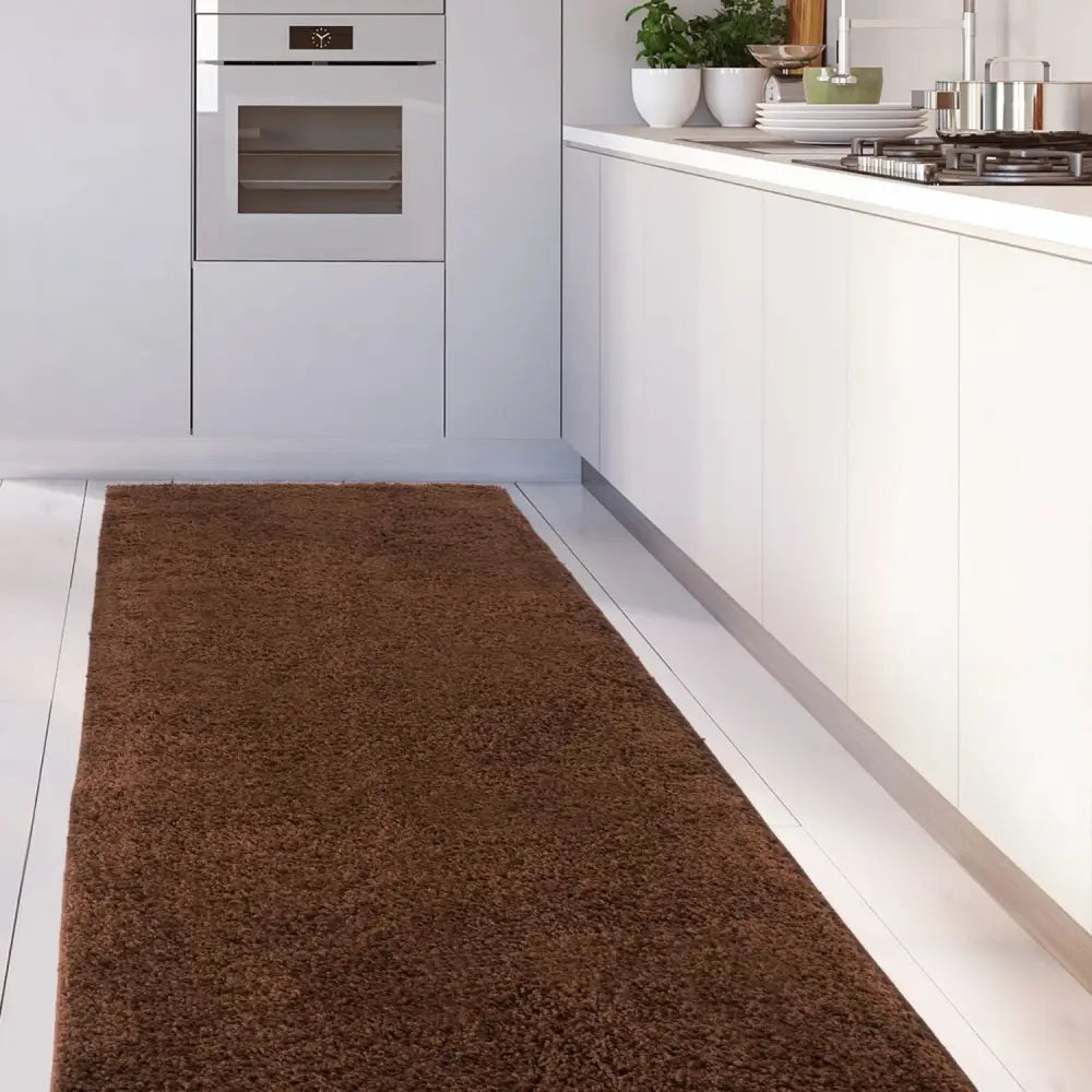 Myshaggy Solid Brown Rug - Rugs