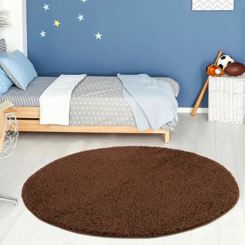 Myshaggy Solid Brown Rug - Rugs