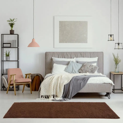 Myshaggy Solid Brown Rug - Rugs