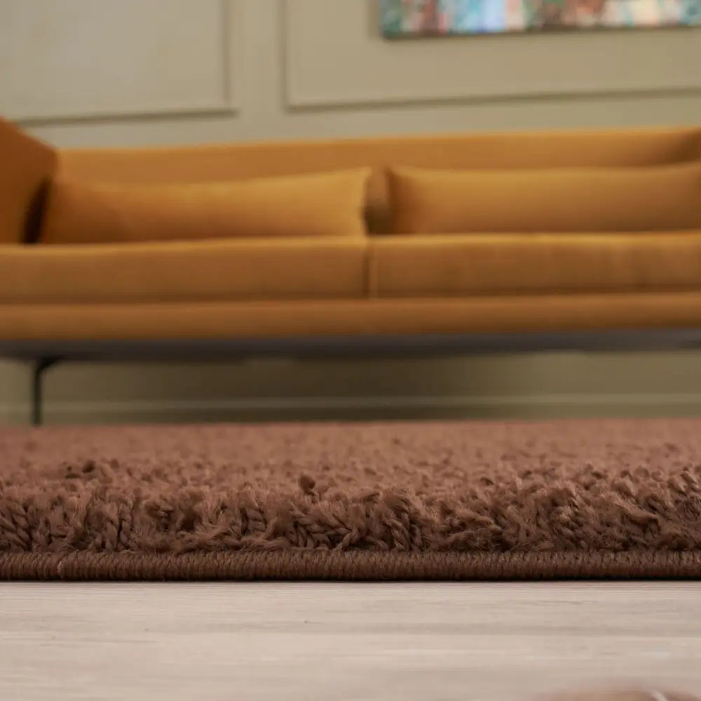 Myshaggy Solid Brown Rug - Rugs