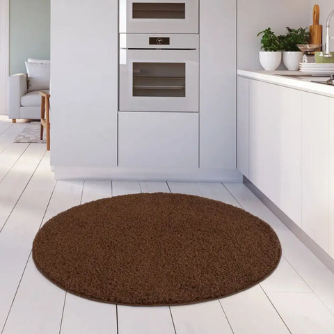 Myshaggy Solid Brown Rug - Rugs