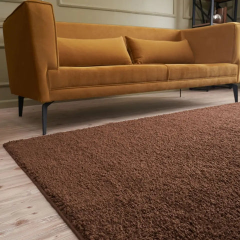 Myshaggy Solid Brown Rug - Rugs