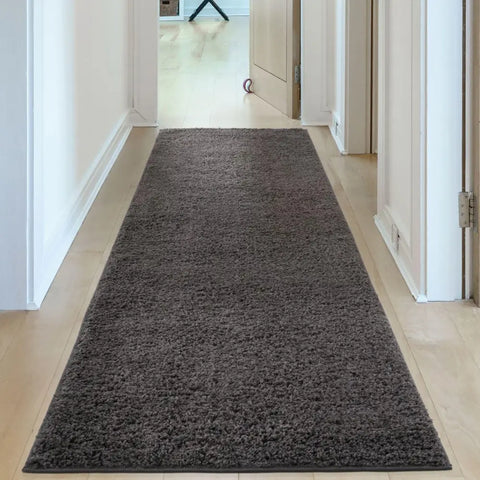 Myshaggy Solid Dark Grey Rug - Rugs