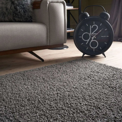 Myshaggy Solid Dark Grey Rug - Rugs