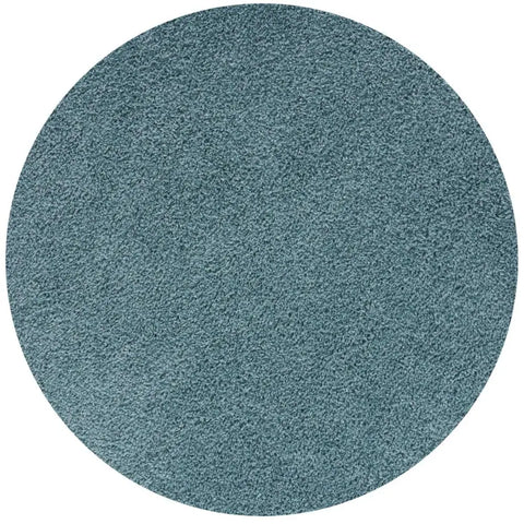 Myshaggy Solid Duck Egg Blue Rug - Ø 120 cm - Rugs