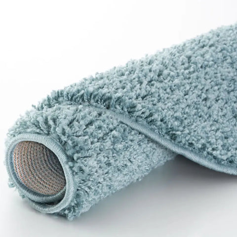 Myshaggy Solid Duck Egg Blue Rug - Rugs