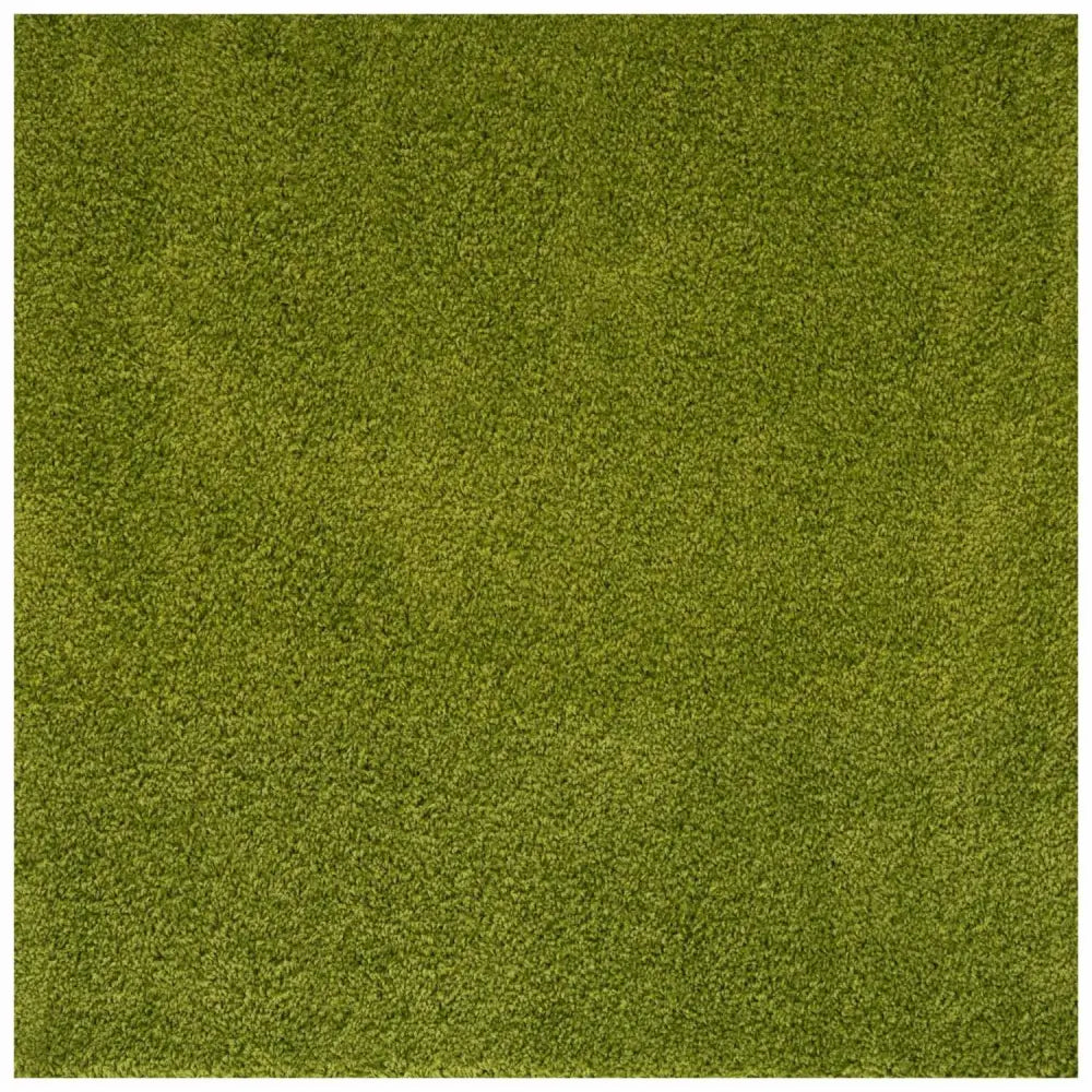 Myshaggy Solid Green Rug - 120X120 cm - Rugs