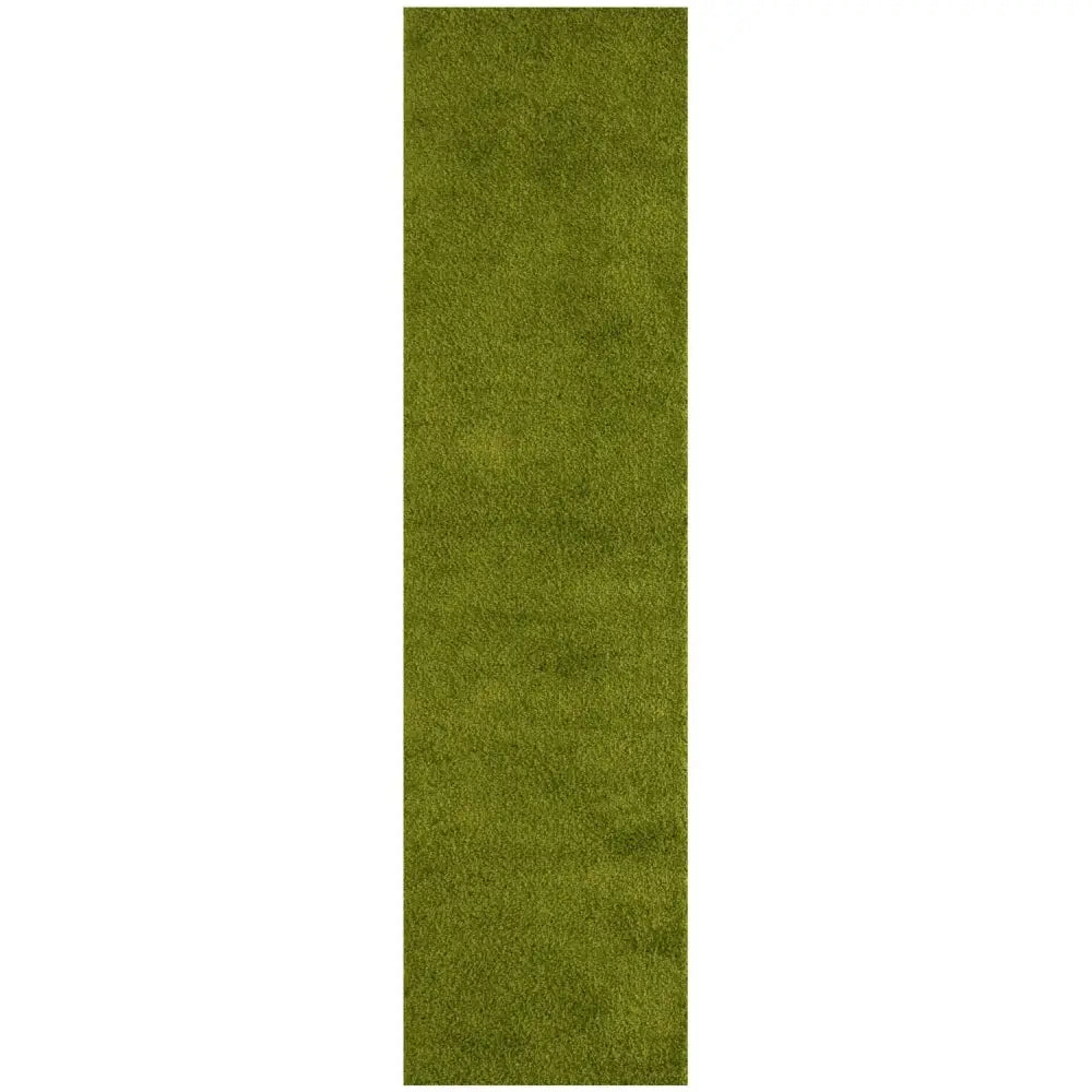 Myshaggy Solid Green Rug - 80X300 cm - Rugs