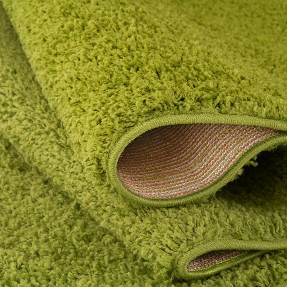 Myshaggy Solid Green Rug - Rugs