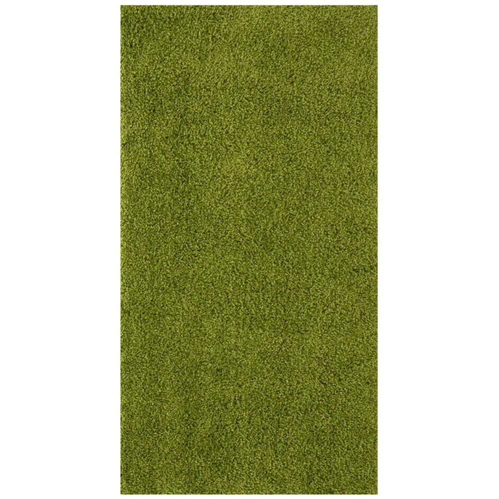 Myshaggy Solid Green Rug - Rugs