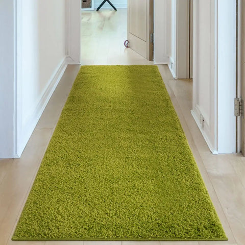 Myshaggy Solid Green Rug - Rugs