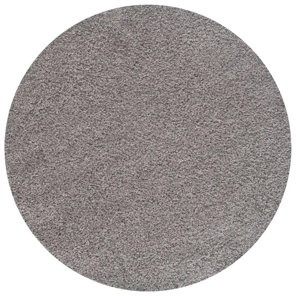 Myshaggy Solid Grey Rug - Ø 120 cm - Rugs