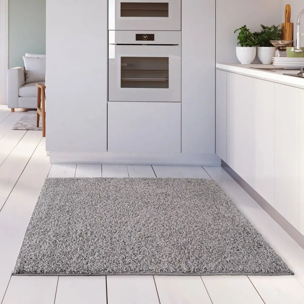 Myshaggy Solid Grey Rug - Rugs