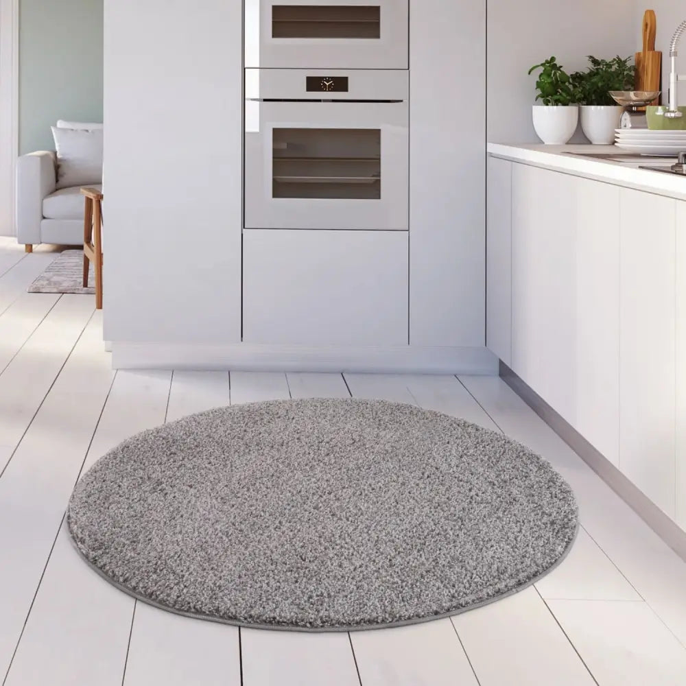 Myshaggy Solid Grey Rug - Rugs