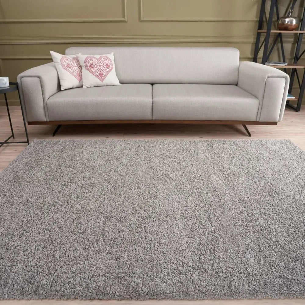 Myshaggy Solid Grey Rug - Rugs