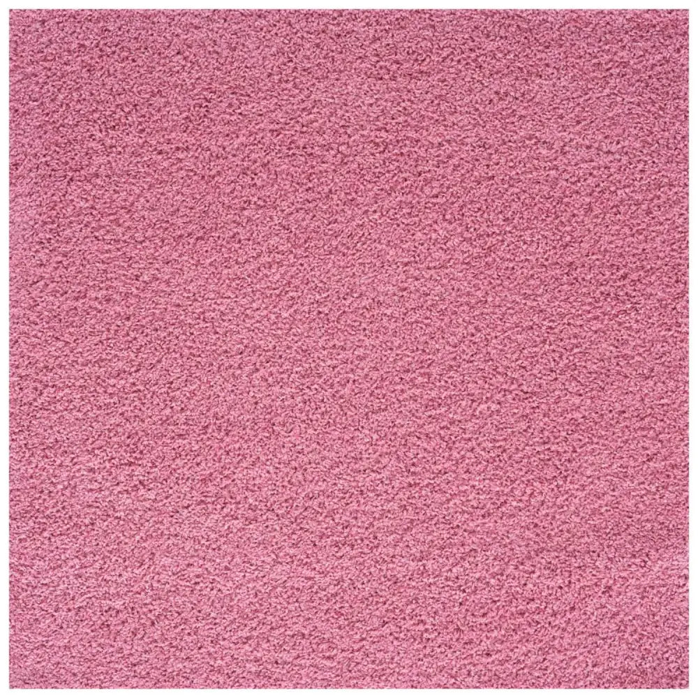 Myshaggy Solid Pink Rug - 120X120 cm - Rugs
