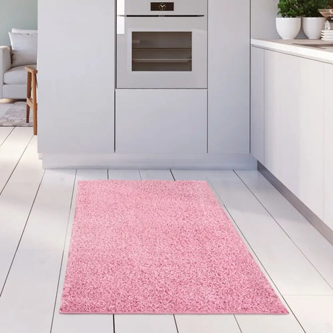 Myshaggy Solid Pink Rug - Rugs
