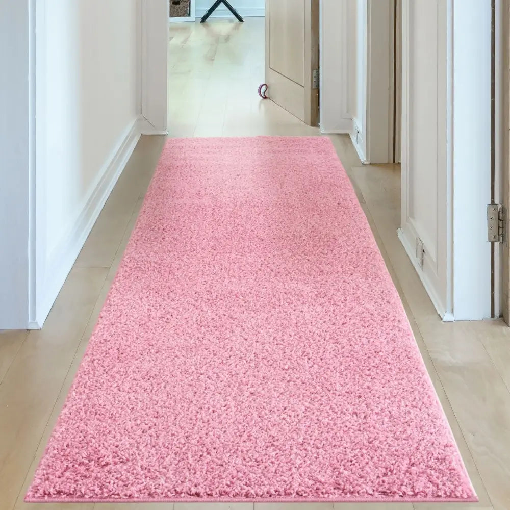 Myshaggy Solid Pink Rug - Rugs