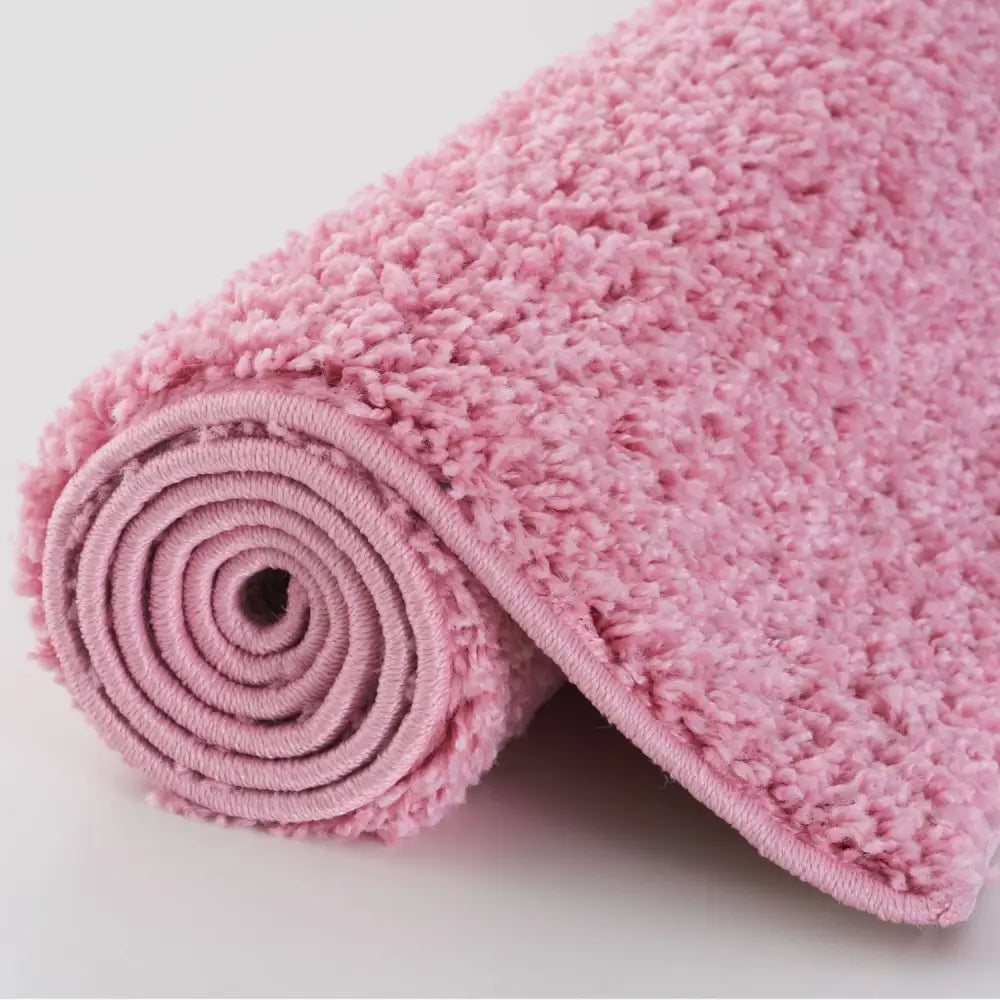Myshaggy Solid Pink Rug - Rugs