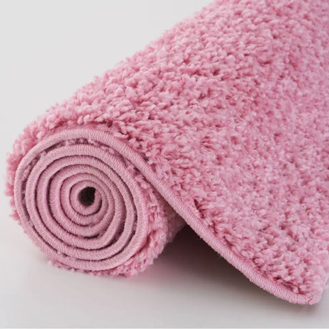 Myshaggy Solid Pink Rug - Rugs