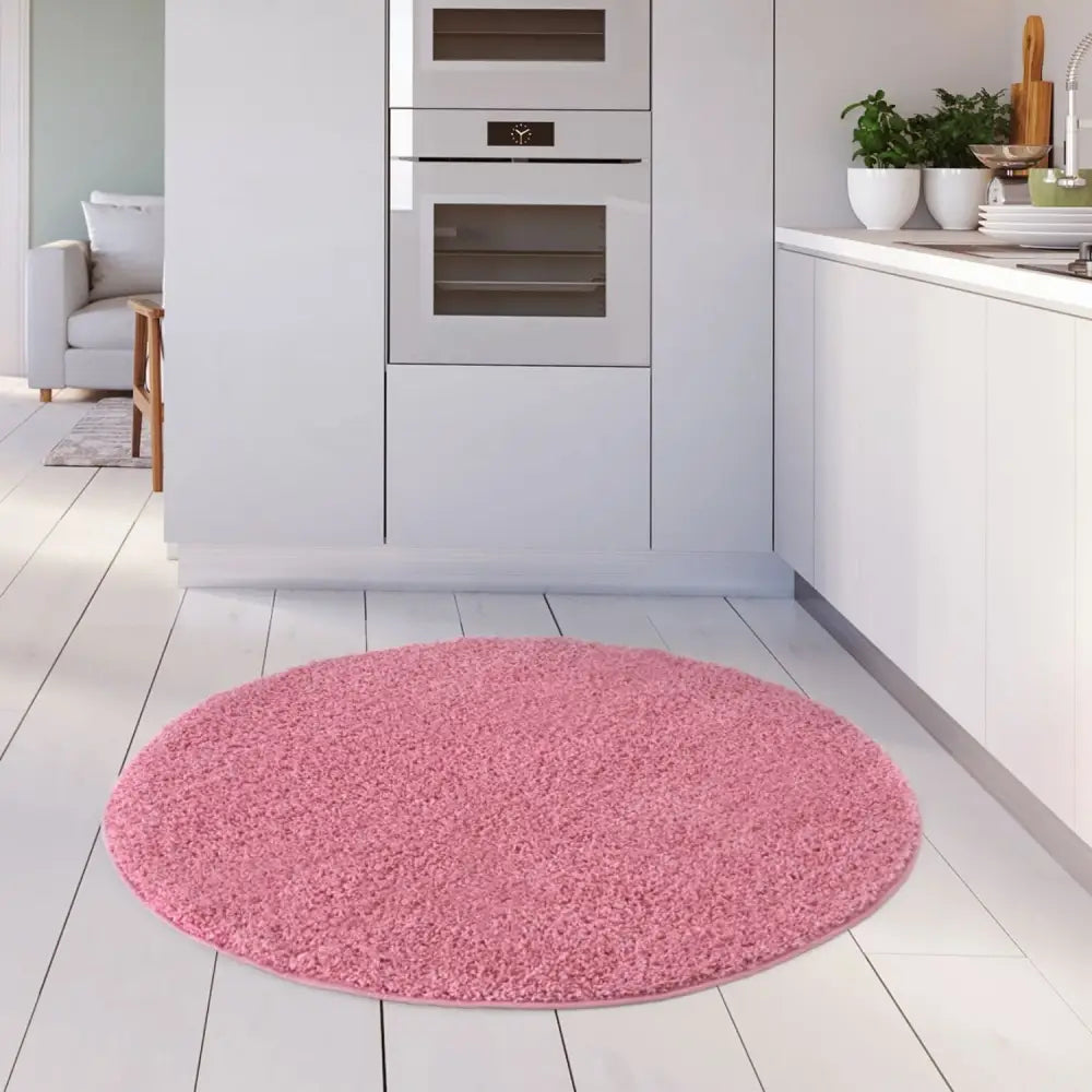 Myshaggy Solid Pink Rug - Rugs
