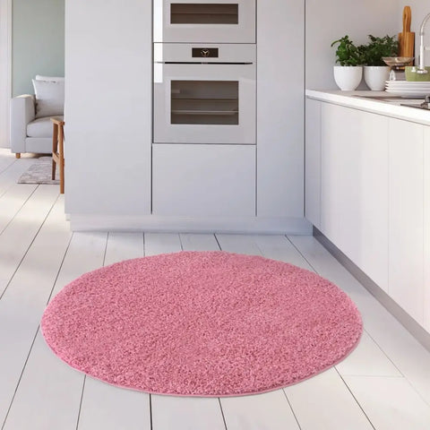 Myshaggy Solid Pink Rug - Rugs