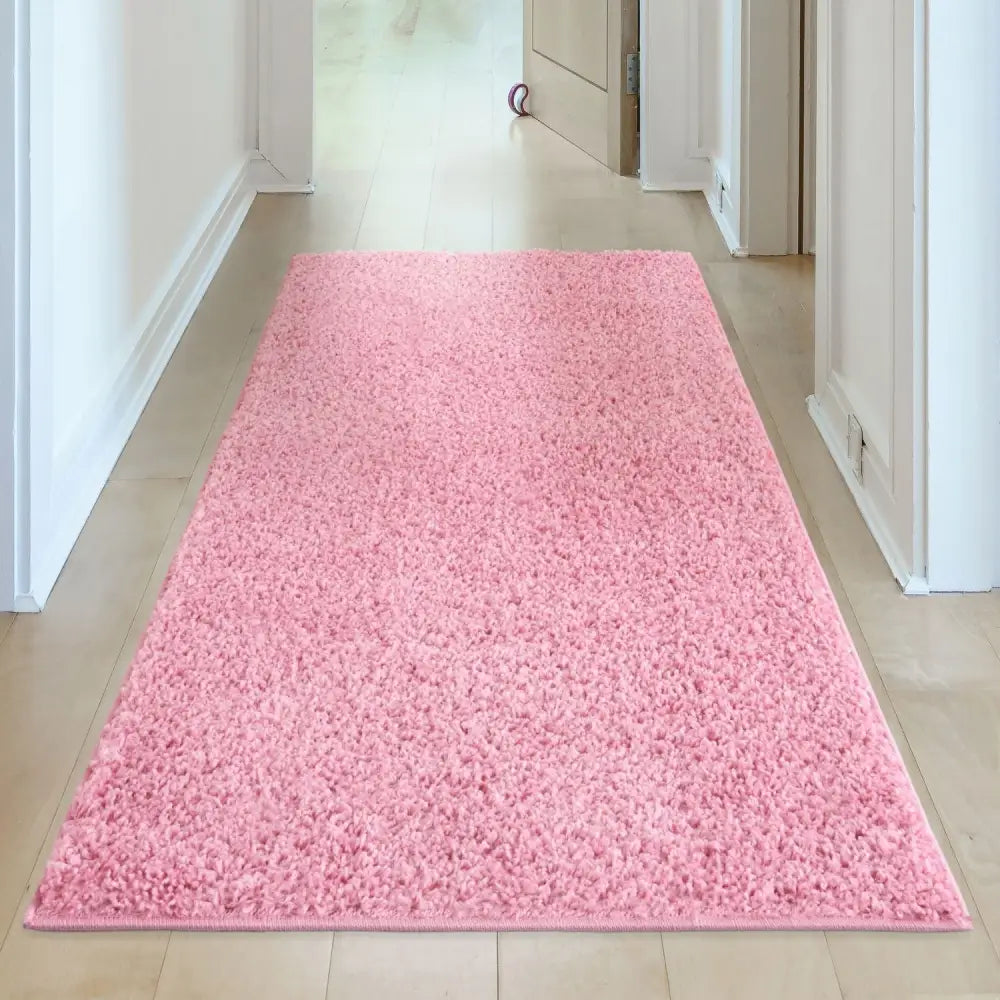 Myshaggy Solid Pink Rug - Rugs