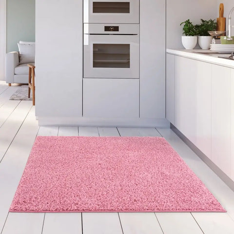 Myshaggy Solid Pink Rug - Rugs