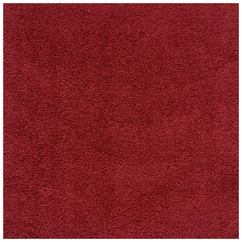 Myshaggy Solid Red Rug - 120X120 cm - Rugs