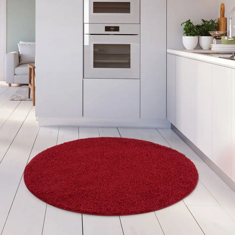 Myshaggy Solid Red Rug - Rugs