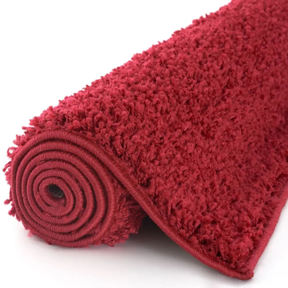 Myshaggy Solid Red Rug - Rugs