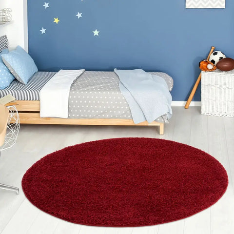 Myshaggy Solid Red Rug - Rugs