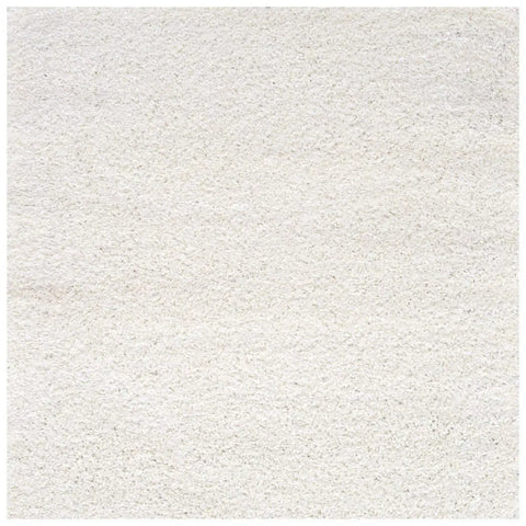 Myshaggy Solid White Rug - 120X120 cm - Rugs