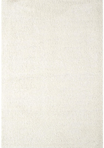 Cream-colored plush shag area rug with soft textured surface in myshaggy solid white solid white rug style