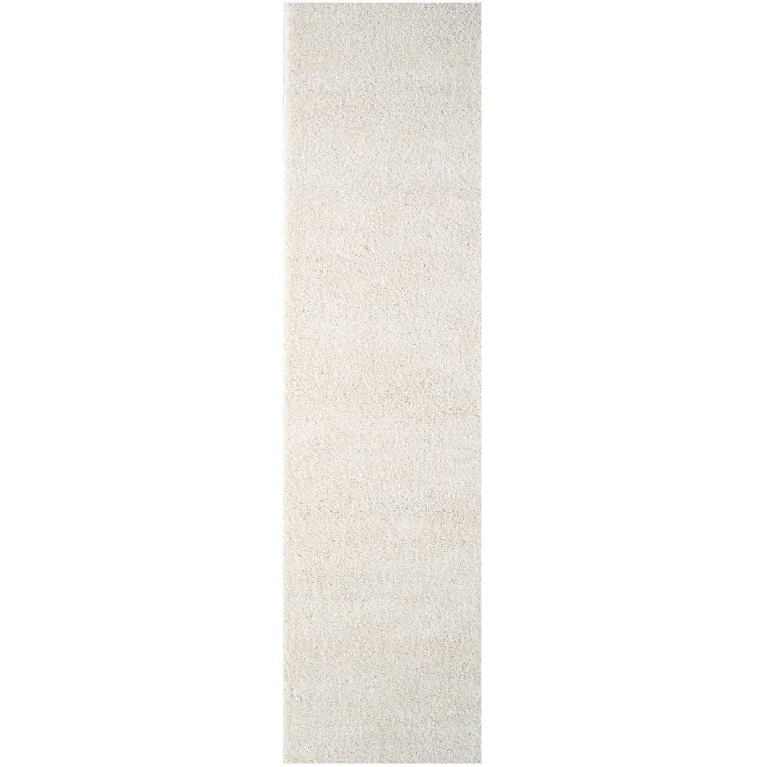 A long cream-colored shag rug with a soft textured surface perfect for cozy spaces myshaggy solid white rug