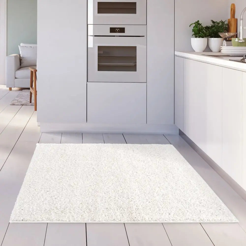 Myshaggy Solid White Rug - Rugs
