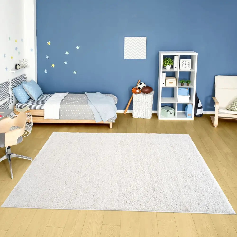 Myshaggy Solid White Rug - Rugs