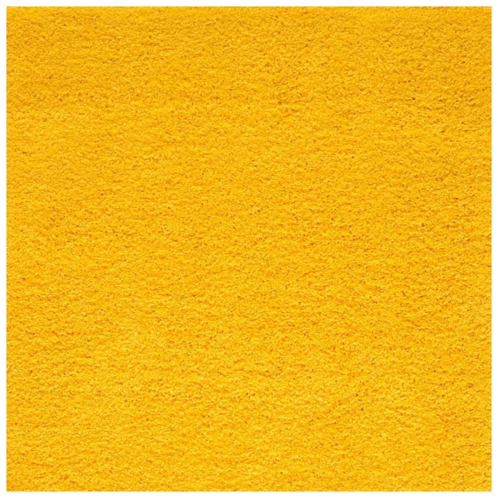 Myshaggy Solid Yellow Rug - 120X120 cm - Rugs