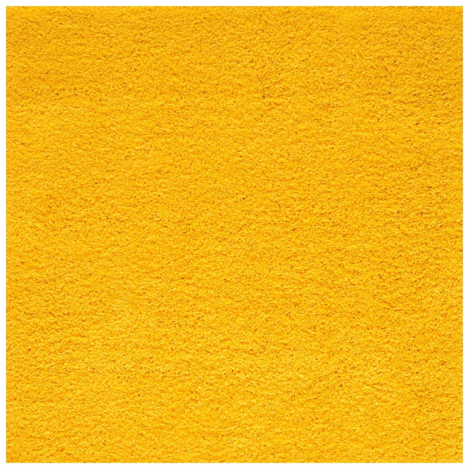 Soft textured bright yellow plush shag carpet perfect solid yellow rug from myshaggy solid collection