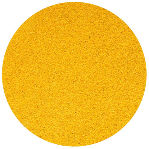 A vibrant myshaggy solid yellow circular rug with a plush textured surface perfect for cozy spaces